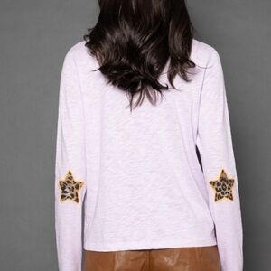 Lisa Todd Lilac Star Patch Tee